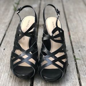 Marc Fisher Black Heeled Sandal